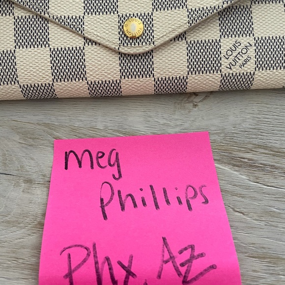 Auth Louis Vuitton Josephine Damier Azur Wallet - Picture 10 of 13